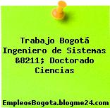 Trabajo Bogotá Ingeniero de Sistemas &8211; Doctorado Ciencias