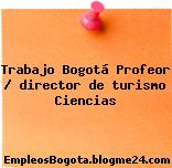 Trabajo Bogotá Profeor / director de turismo Ciencias