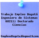 Trabajo Empleo Bogotá Ingeniero de Sistemas &8211; Doctorado Ciencias