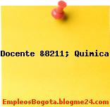 Docente &8211; Quimica