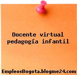 Docente virtual pedagogía infantil
