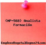 (MP-568) Analista Formación
