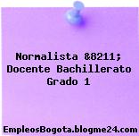 Normalista &8211; Docente Bachillerato Grado 1