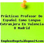 Prácticas Profesor De Español Como Lengua Extranjera En Valencia O Madrid