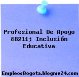 Profesional De Apoyo &8211; Inclusión Educativa