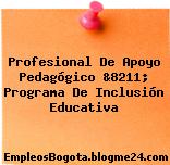 Profesional De Apoyo Pedagógico &8211; Programa De Inclusión Educativa