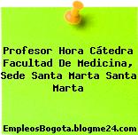 Profesor Hora Cátedra Facultad De Medicina, Sede Santa Marta Santa Marta