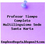 Profesor Tiempo Completo Multilinguismo Sede Santa Marta
