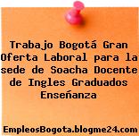 Trabajo Bogotá Gran Oferta Laboral para la sede de Soacha Docente de Ingles Graduados Enseñanza