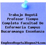 Trabajo Bogotá Profesor Tiempo Completo Facultad De Enfermeria Campus Bucaramanga Enseñanza