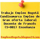 Trabajo Empleo Bogotá Cundinamarca Empleo de Gran oferta laboral Docente de Francés (S-801) Enseñanza