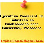 Ejecutivo Comercial De Industria en Cundinamarca para Conservas, Pasabocas