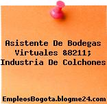 Asistente De Bodegas Virtuales &8211; Industria De Colchones