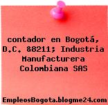 contador en Bogotá, D.C. &8211; Industria Manufacturera Colombiana SAS