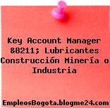Key Account Manager &8211; Lubricantes Construcción Minería o Industria
