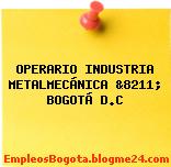 OPERARIO INDUSTRIA METALMECÁNICA &8211; BOGOTÁ D.C