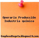 Operario Producción Industria química