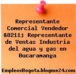 Representante Comercial Vendedor &8211; Representante de Ventas Industria del agua y gas en Bucaramanga