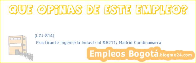 (LZJ-814) | Practicante Ingeniería Industrial &8211; Madrid Cundinamarca