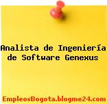 Analista de Ingeniería de Software Genexus