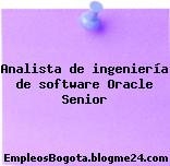 Analista de ingeniería de software Oracle Senior