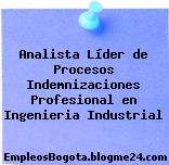 Analista Líder de Procesos Indemnizaciones Profesional en Ingenieria Industrial
