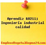 Aprendiz &8211; Ingeniería industrial calidad