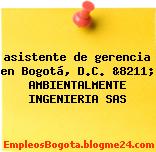 asistente de gerencia en Bogotá, D.C. &8211; AMBIENTALMENTE INGENIERIA SAS