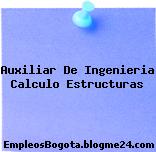 Auxiliar De Ingenieria Calculo Estructuras