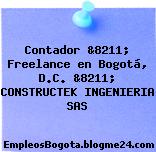 Contador &8211; Freelance en Bogotá, D.C. &8211; CONSTRUCTEK INGENIERIA SAS