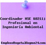 Coordinador HSE &8211; Profesional en Ingeniería Ambiental