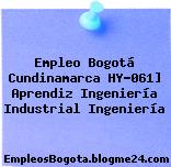 Empleo Bogotá Cundinamarca HY-061] Aprendiz Ingeniería Industrial Ingeniería