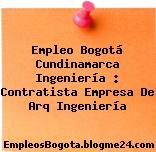 Empleo Bogotá Cundinamarca Ingeniería : Contratista Empresa De Arq Ingeniería
