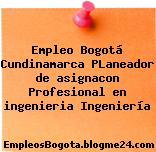 Empleo Bogotá Cundinamarca PLaneador de asignacon Profesional en ingenieria Ingeniería