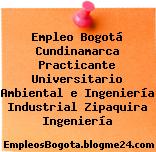 Empleo Bogotá Cundinamarca Practicante Universitario Ambiental e Ingeniería Industrial Zipaquira Ingeniería