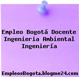 Empleo Bogotá Docente Ingenieria Ambiental Ingeniería