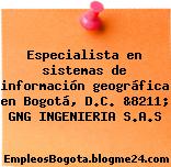 Especialista en sistemas de información geográfica en Bogotá, D.C. &8211; GNG INGENIERIA S.A.S