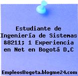 Estudiante de Ingeniería de Sistemas &8211; 1 Experiencia en Net en Bogotá D.C