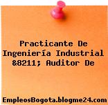 Practicante De Ingeniería Industrial &8211; Auditor De