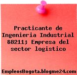 Practicante de ingeniería industrial &8211; Empresa del sector logístico