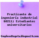 Practicante de ingeniería industrial &8211; Estudiantes universitarios