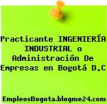 Practicante INGENIERÍA INDUSTRIAL o Administración De Empresas en Bogotá D.C