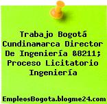 Trabajo Bogotá Cundinamarca Director De Ingeniería &8211; Proceso Licitatorio Ingeniería
