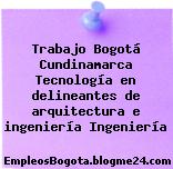 Trabajo Bogotá Cundinamarca Tecnología en delineantes de arquitectura e ingeniería Ingeniería