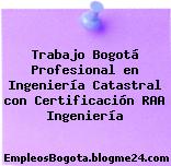 Trabajo Bogotá Profesional en Ingeniería Catastral con Certificación RAA Ingeniería