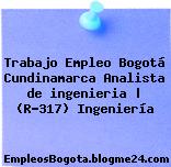 Trabajo Empleo Bogotá Cundinamarca Analista de ingenieria | (R-317) Ingeniería