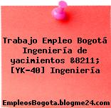Trabajo Empleo Bogotá Ingeniería de yacimientos &8211; [YK-40] Ingeniería