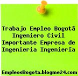 Trabajo Empleo Bogotá Ingeniero Civil Importante Empresa de Ingenieria Ingeniería