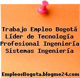 Trabajo Empleo Bogotá Líder de Tecnología Profesional Ingeniería Sistemas Ingeniería