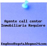 Agente call center Inmobiliaria Requiere